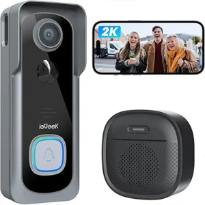 ieGeek 2K Doorbell Camera Wireless -Video Doorbell