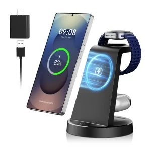 3 In 1 Magnetic Wireless Charger Fast Charging Dock Stand