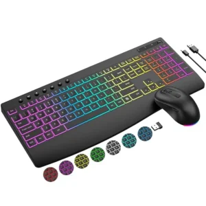 Wireless Keyboard and Mouse Combo 9 Backlit Effects